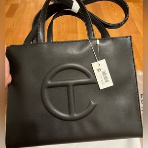Telfar Black Medium Shopper